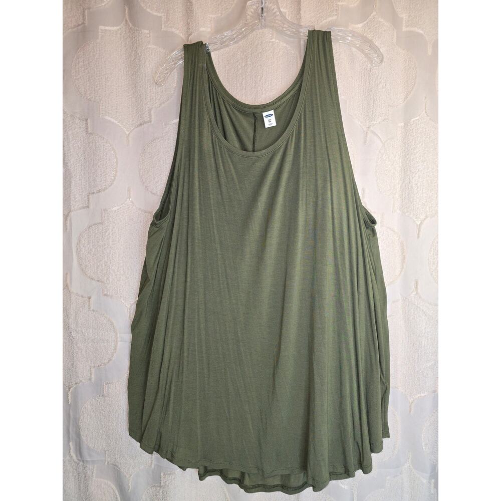 #A086 Excellent Pre-Loved Old Navy Olive Green Tank Size XXL